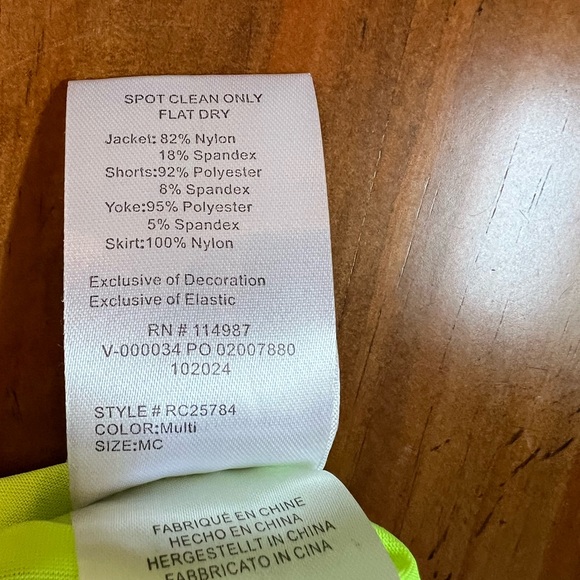 Revolution Sparkling Pink & Blue Dance Costume Set – Child Medium - Picture 6 of 7